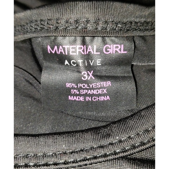 NWT - Material Girl Active Top - Screenprinted LOVE - back cutouts - Size 3X - Picture 6 of 8